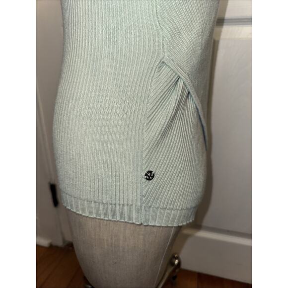Lululemon Wrap It Back Sweater Sea Breeze Size 6 Cashlu Long Sleeve Mint Green - Picture 4 of 7